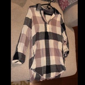 Long sleeve flannel dress